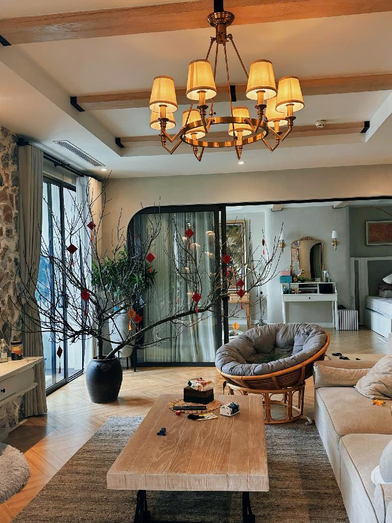 VILLA TRÊN KHÔNG - GU ĐẲNG CẤP - PHONG CÁCH FARMHOUSE - CHUNG CƯ CAO CẤP TIME CITY 190M2